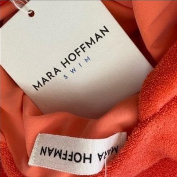 Mara Hoffman Audrey Plunging One Piece Swimsuit, M - Picture 6 of 10